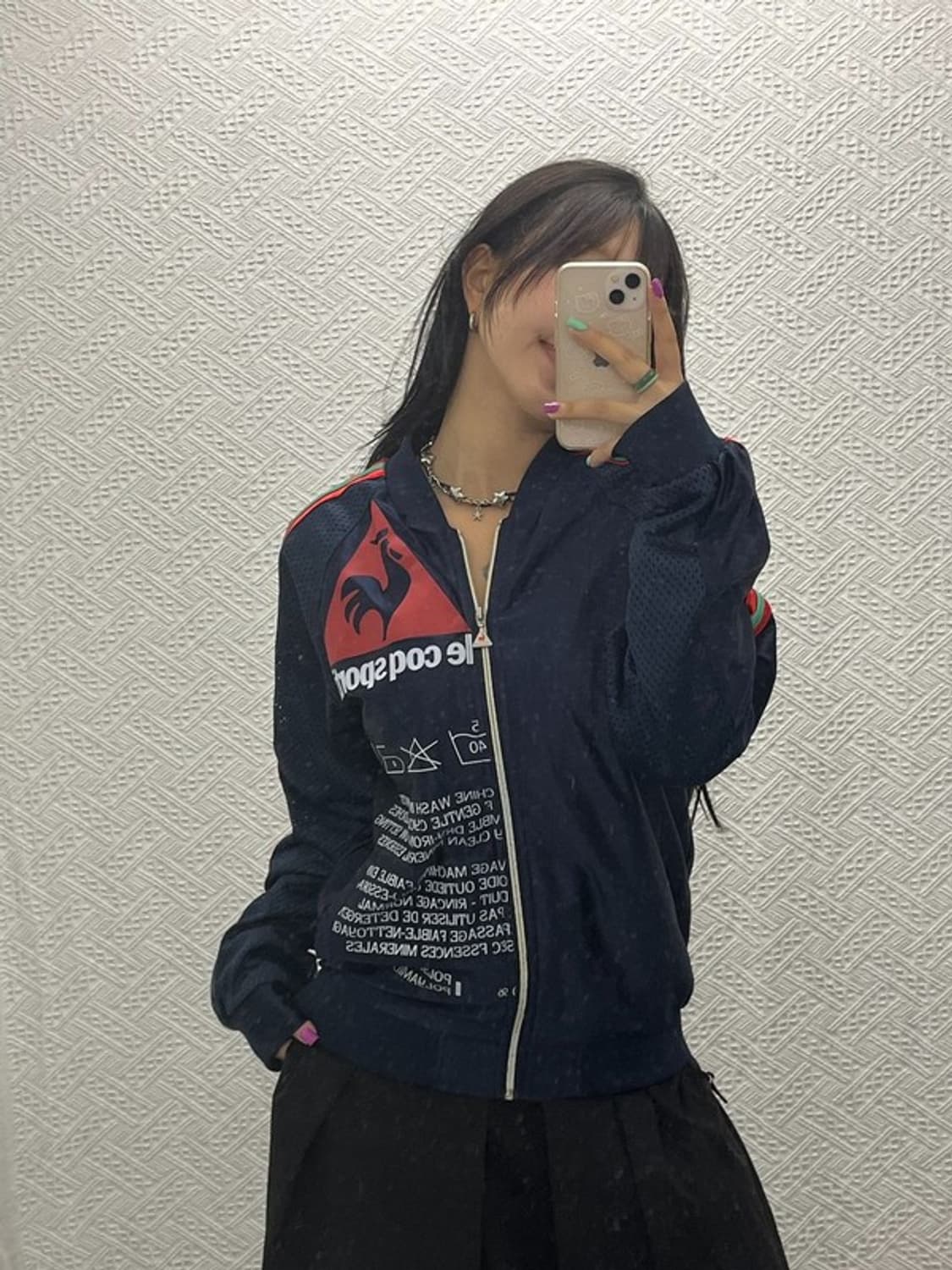 르꼬끄 올드스쿨 스트릿 희귀 빅로고 레터링 져지 집업 100 C06696 상품이미지1