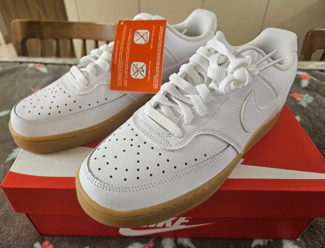 [270]새제품 나이키 코트비전 로우 화이트 검솔 상품이미지5