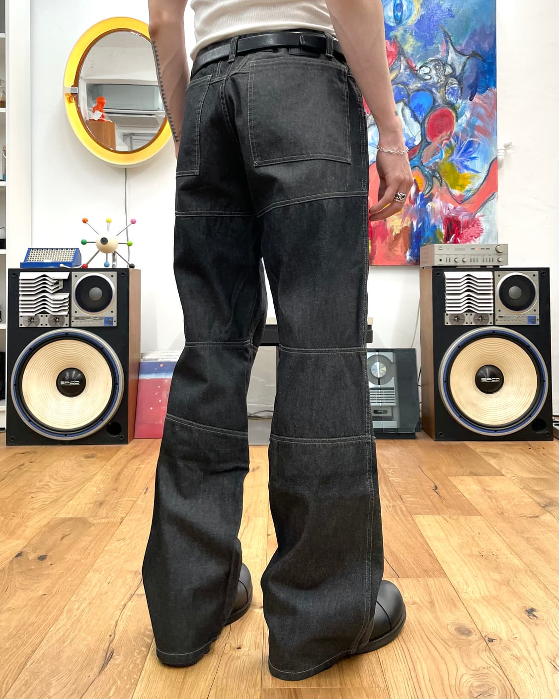 [L] 마리떼프랑소와저버 3D 데님 팬츠 상품이미지3