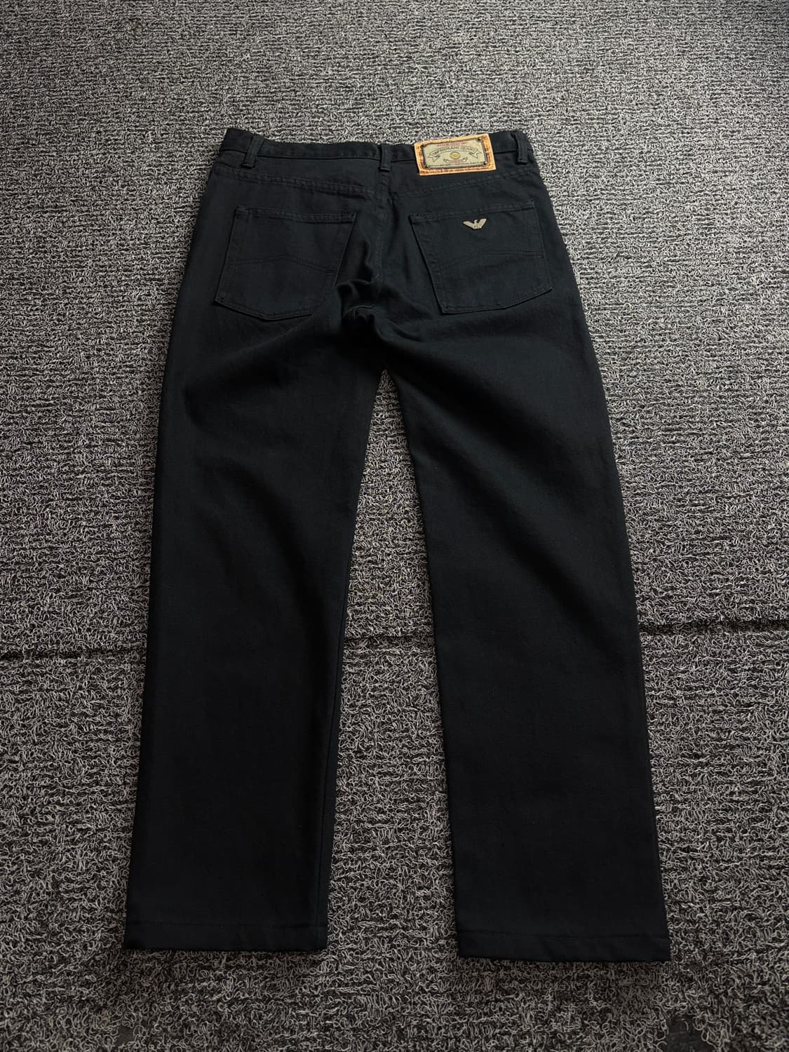 아르마니 아카이브 와이드 핏 블랙 데님 팬츠 3154 상품이미지4