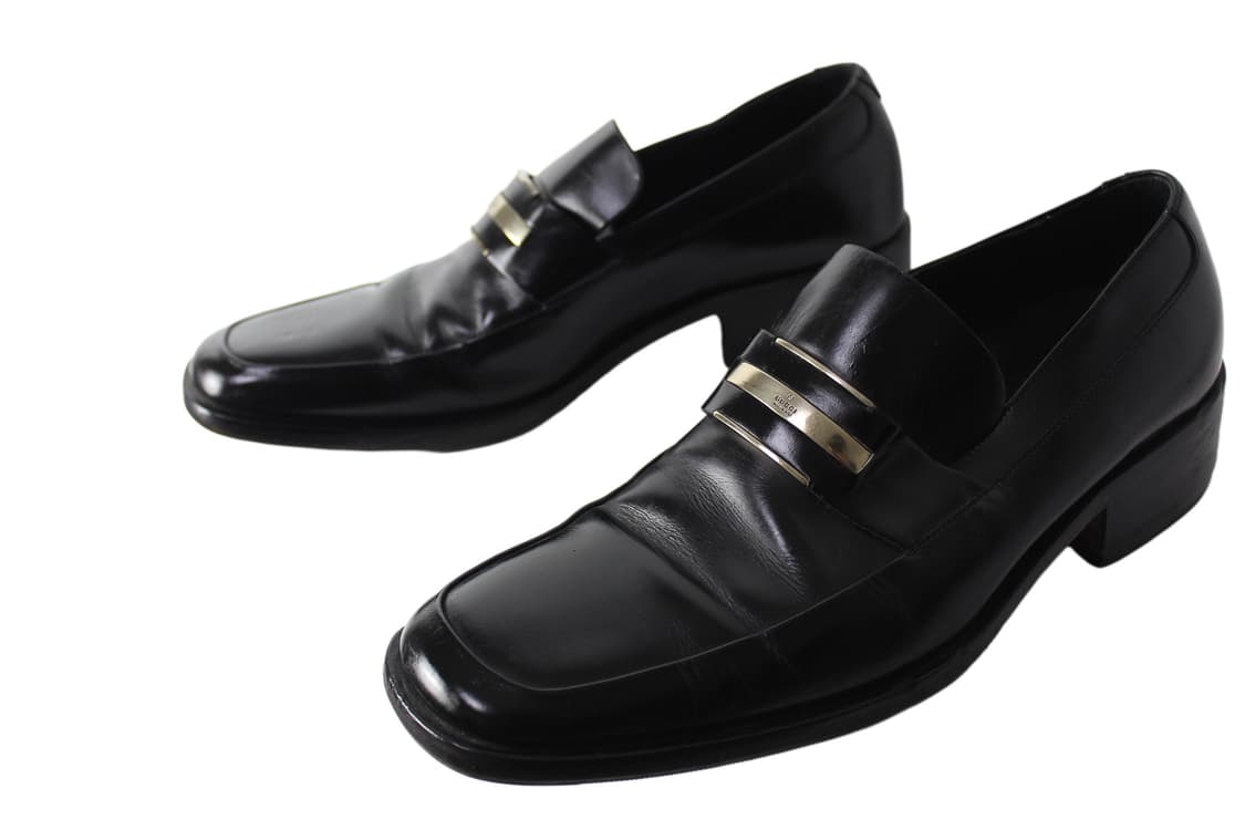 2000s Gucci 구찌 스틸 플레이트 로퍼 상품이미지2