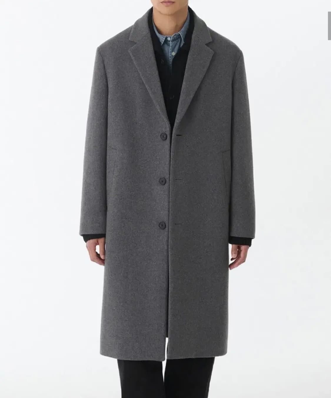 무신사 스탠다드 데일리 싱글코트 미디엄 그레이 상품이미지1