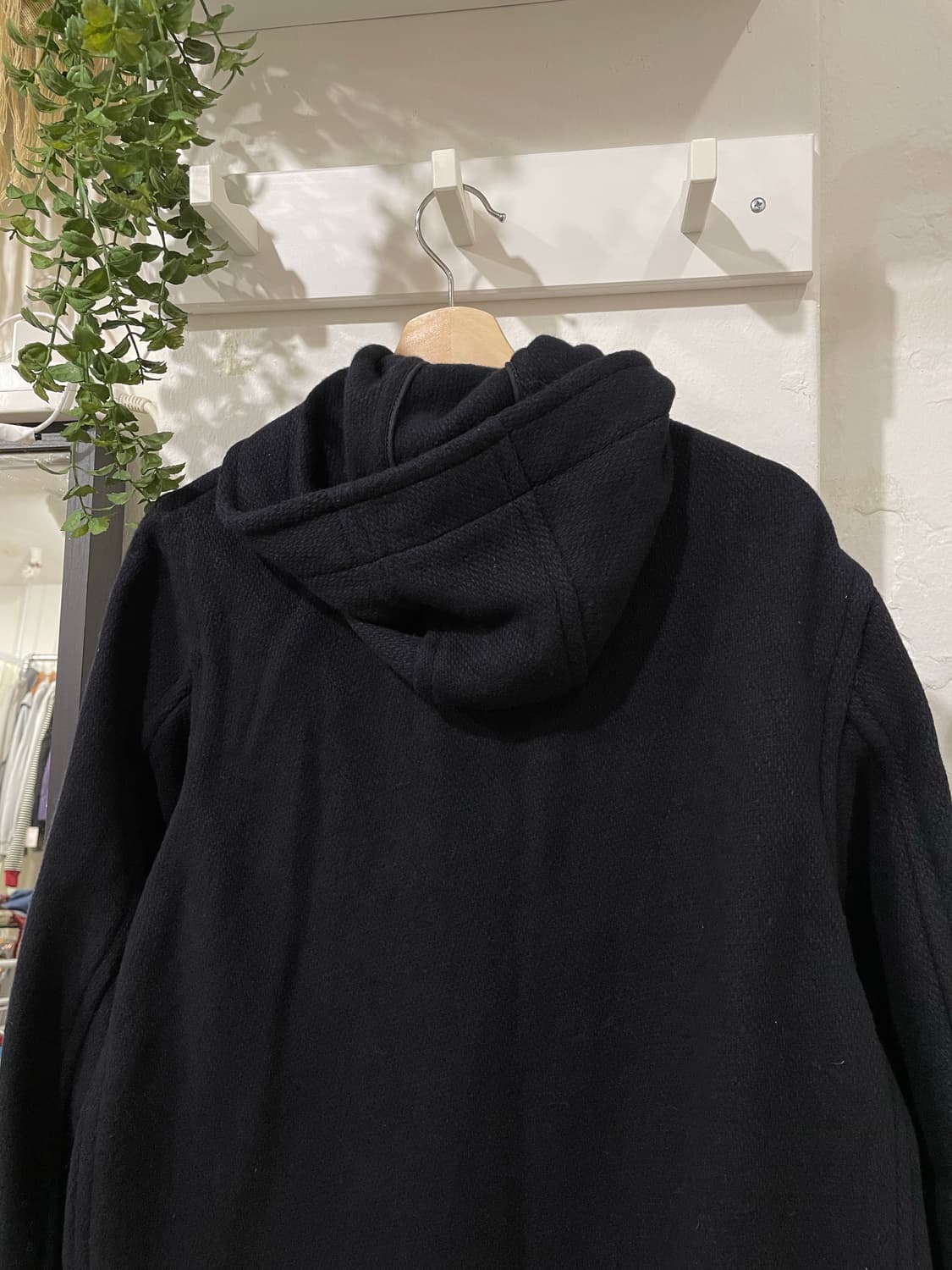 다크 네이비 후드 더플 코트 상품이미지9