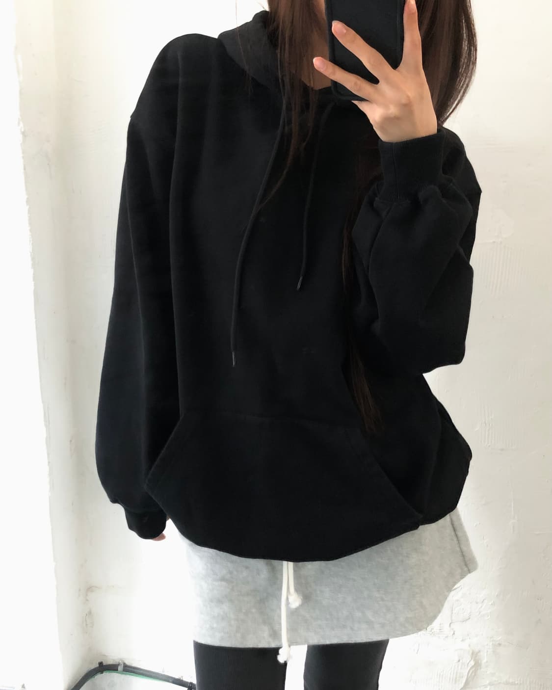 Balenciaga 발렌시아가 블랙 백로고 후드티 상품이미지2