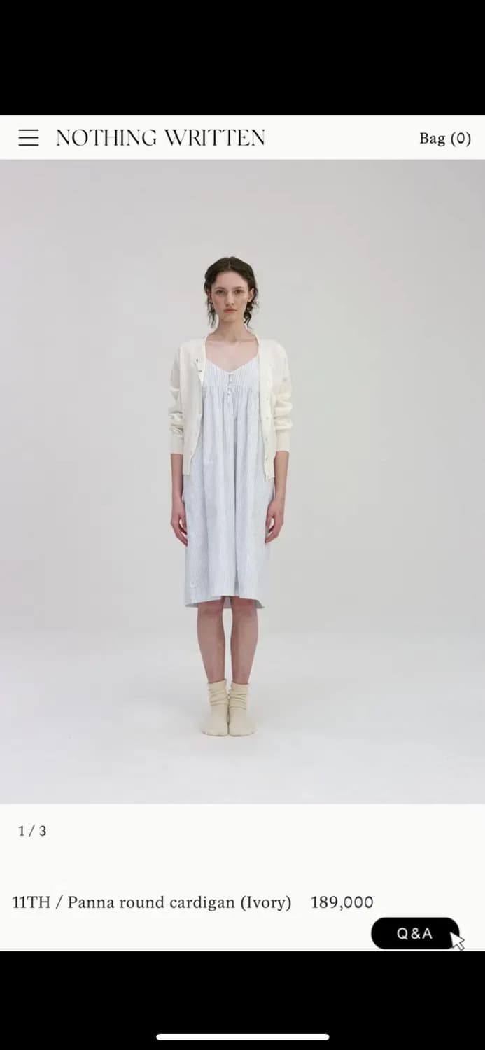 낫띵리튼 Panna round cardigan (Ivory) 상품이미지1
