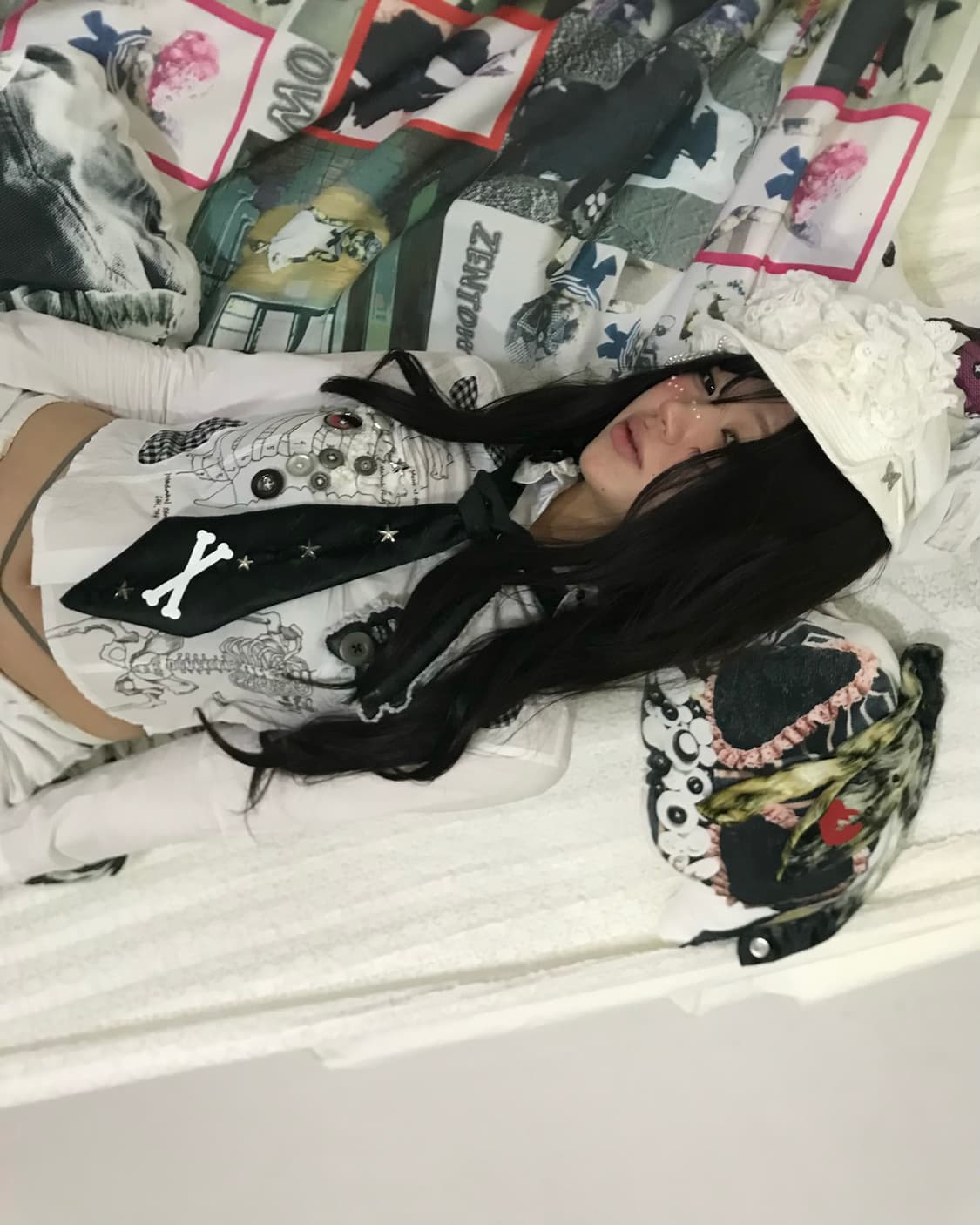 Antique pearl Cat-Ear bucket hat 상품이미지8