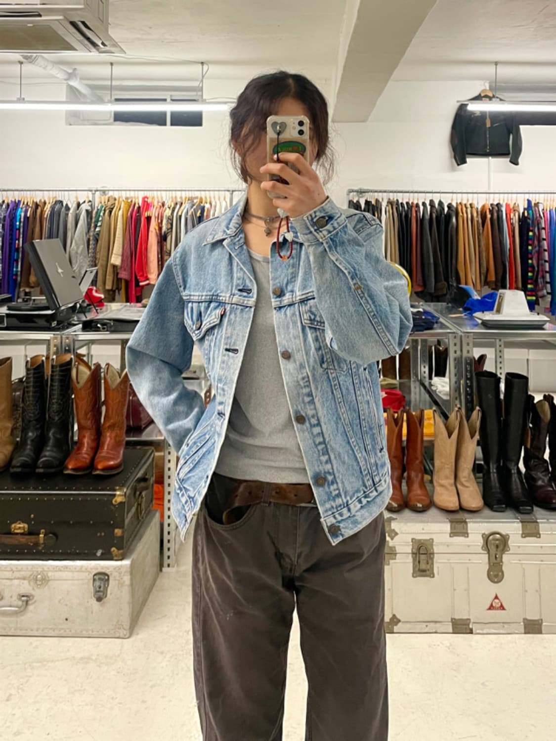 90s LEVI'S USA denim jacket 상품이미지2