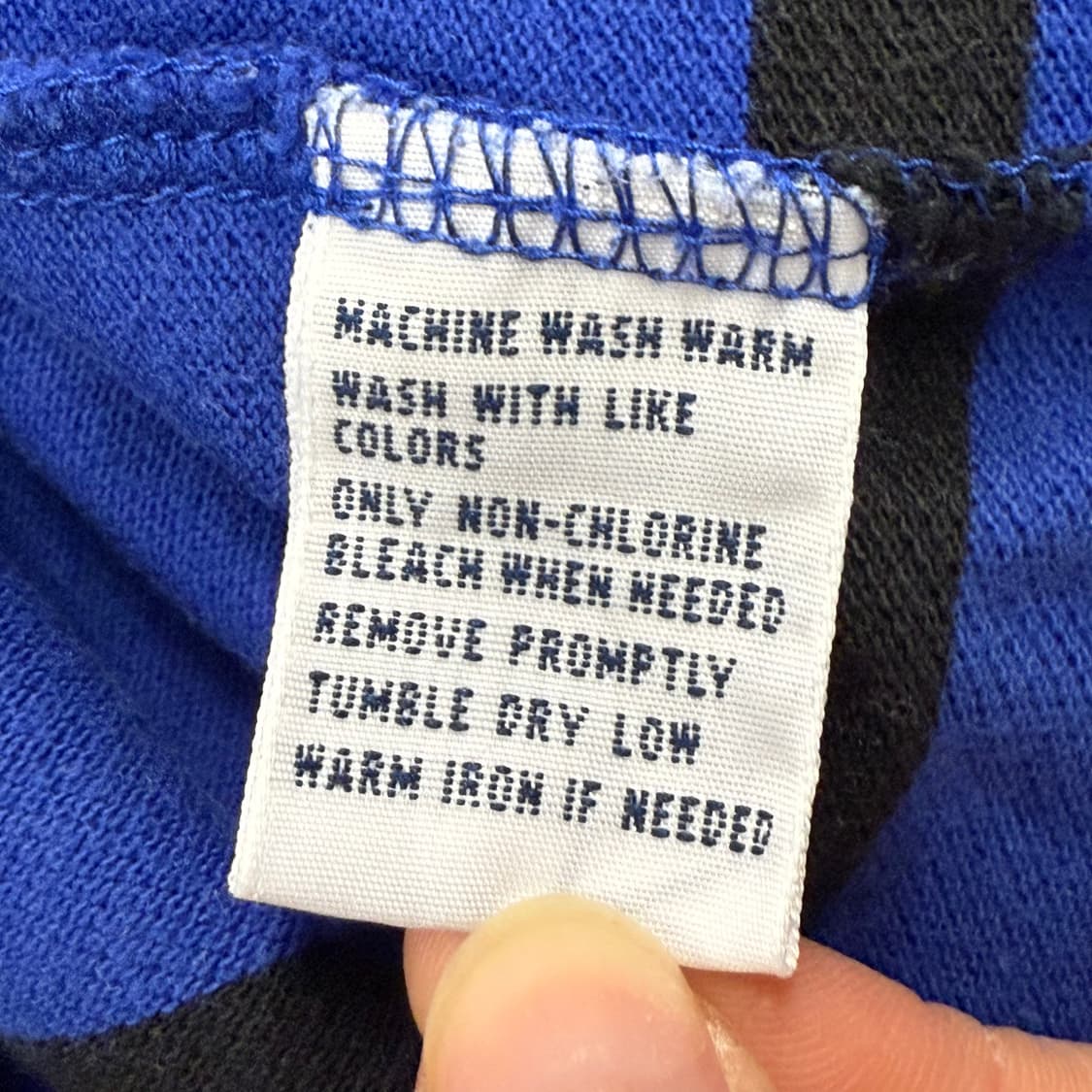 폴로 랄프로렌 블루 스트라이프 카라 긴팔티셔츠 상품이미지6