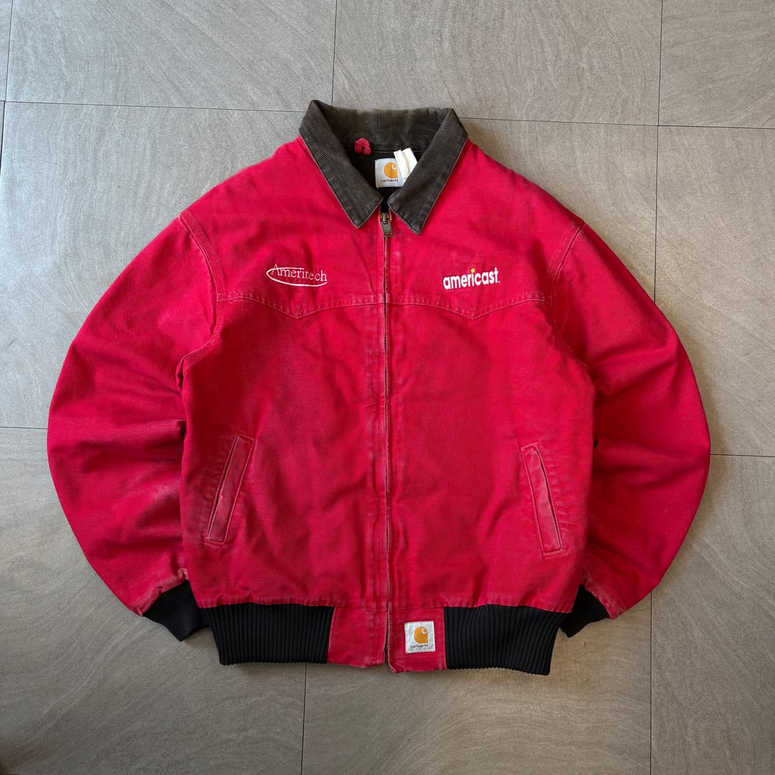 90s Carhartt  90년대 생산 칼하트 레드 산타페 자켓 상품이미지1