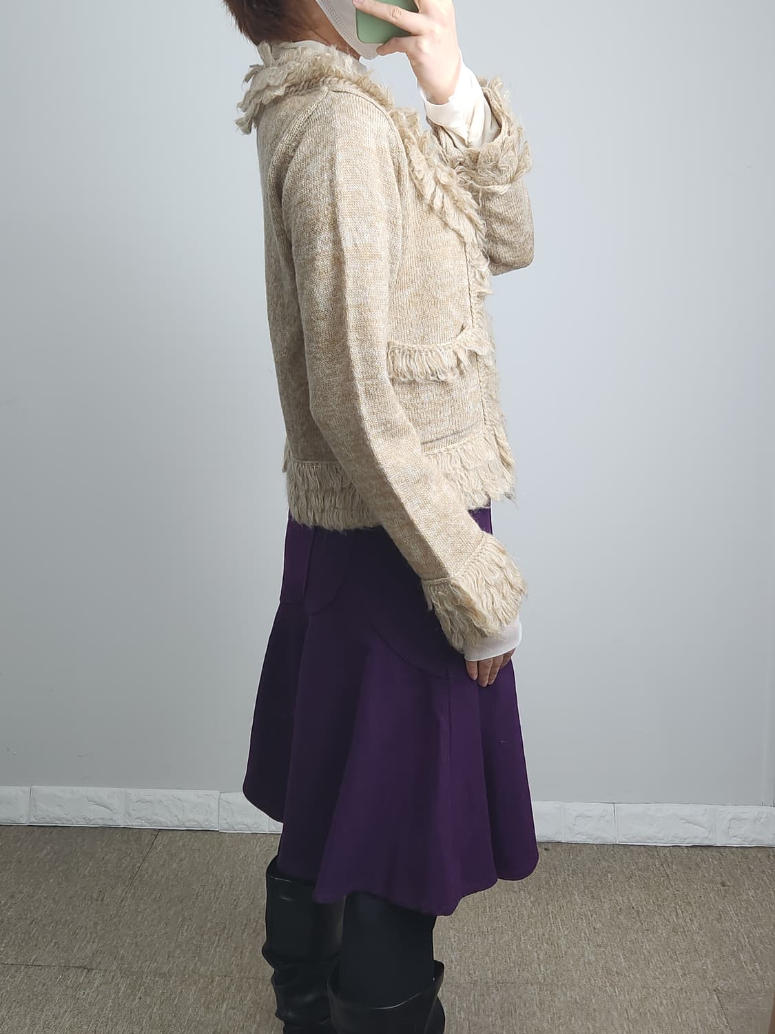 헤어리 가디건 상품이미지4