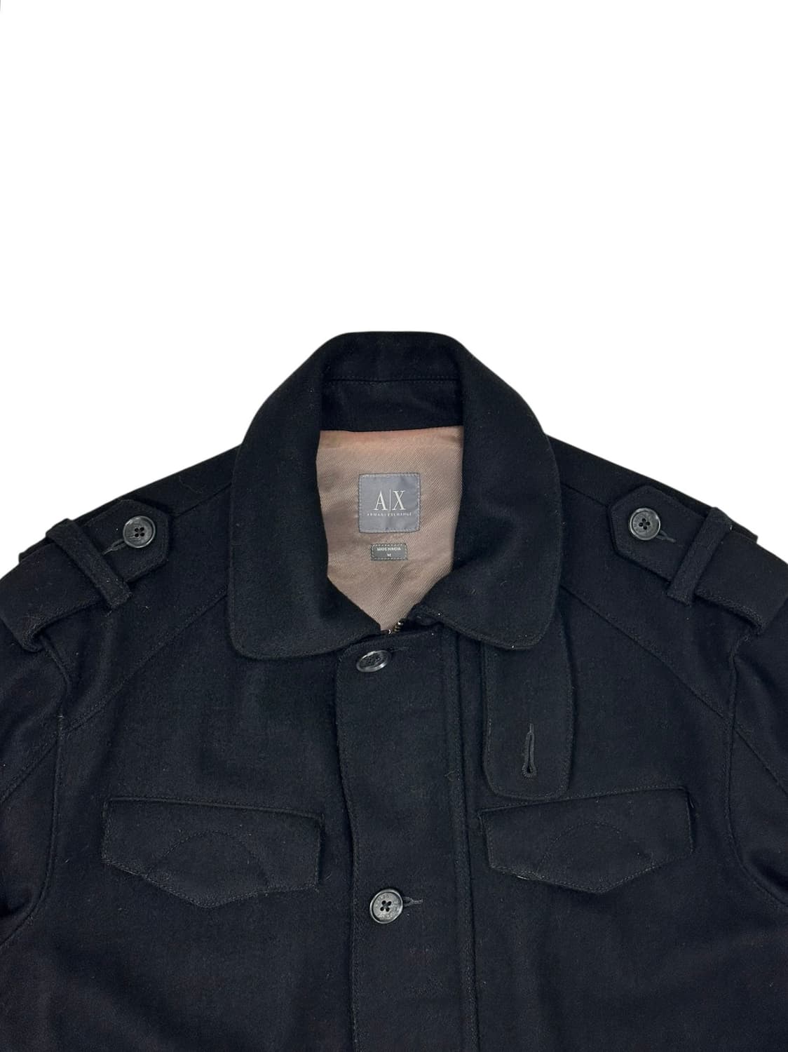 아르마니 익스체인지 울 블렌드 집업 자켓 상품이미지3