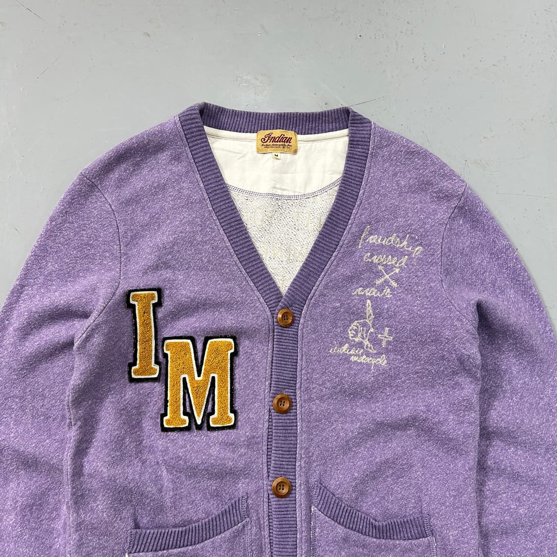 인디언 모터사이클 엠브로이드 가디건 상품이미지4