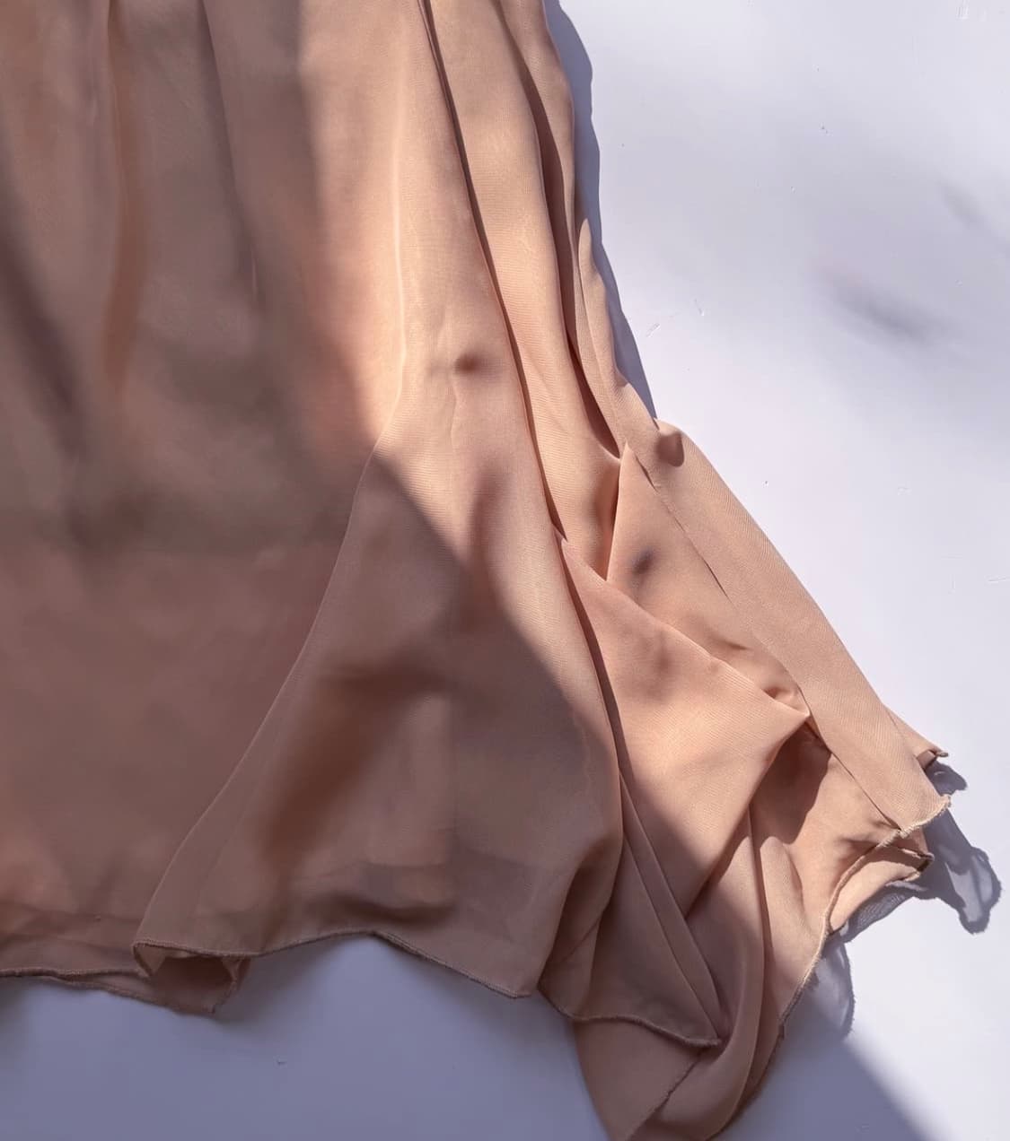 Salmon chiffon sleeveless top 상품이미지3