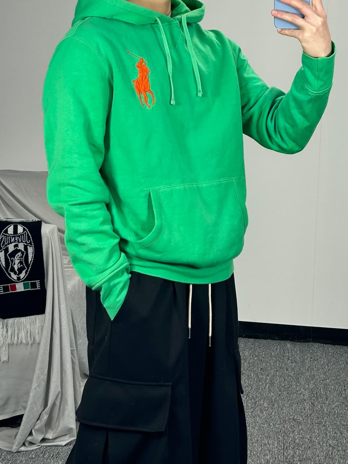 폴로 랄프로렌 그린 빅포니 후드티 M  상품이미지2