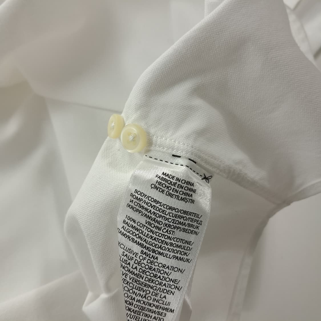 CK310 2XLT 폴로 QR인증 네이비포니 화이트 옥스포드셔츠 남방 상품이미지7