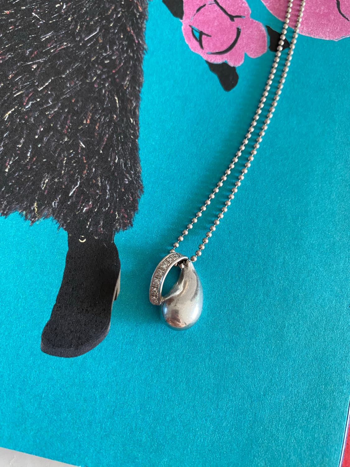 Sv95 실버 물방울 목걸이 빈티지 목걸이 상품이미지1