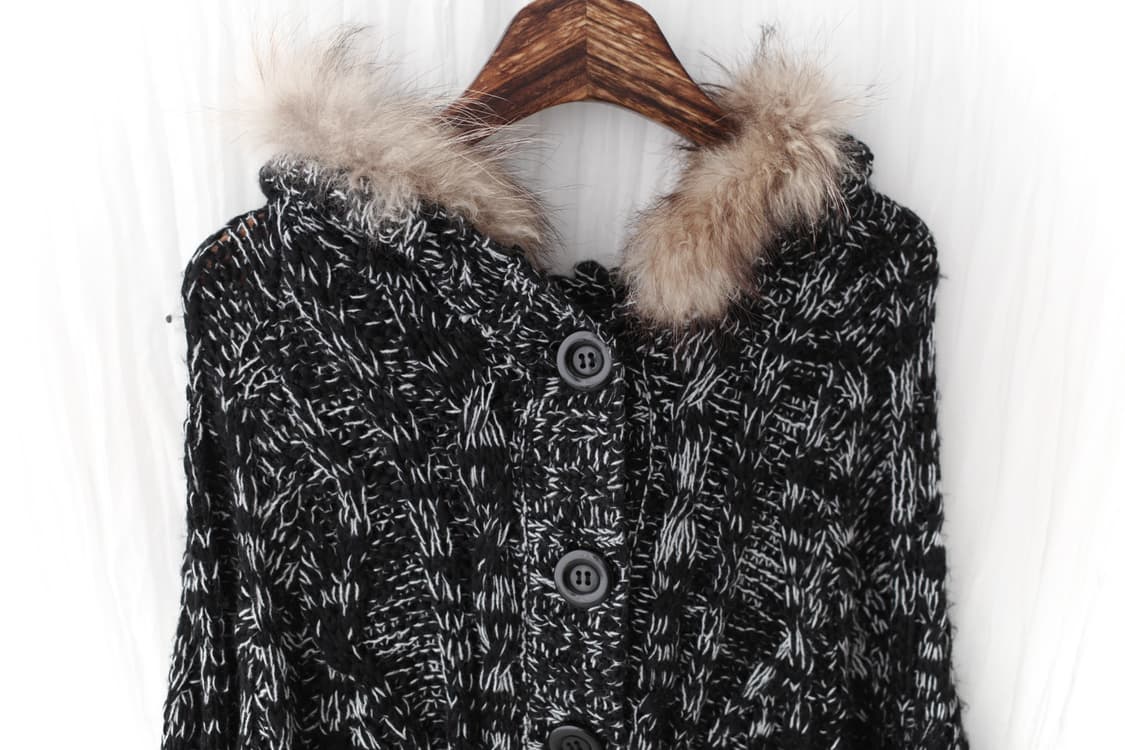 cecil mcbee) bokashi fringe cape 상품이미지3