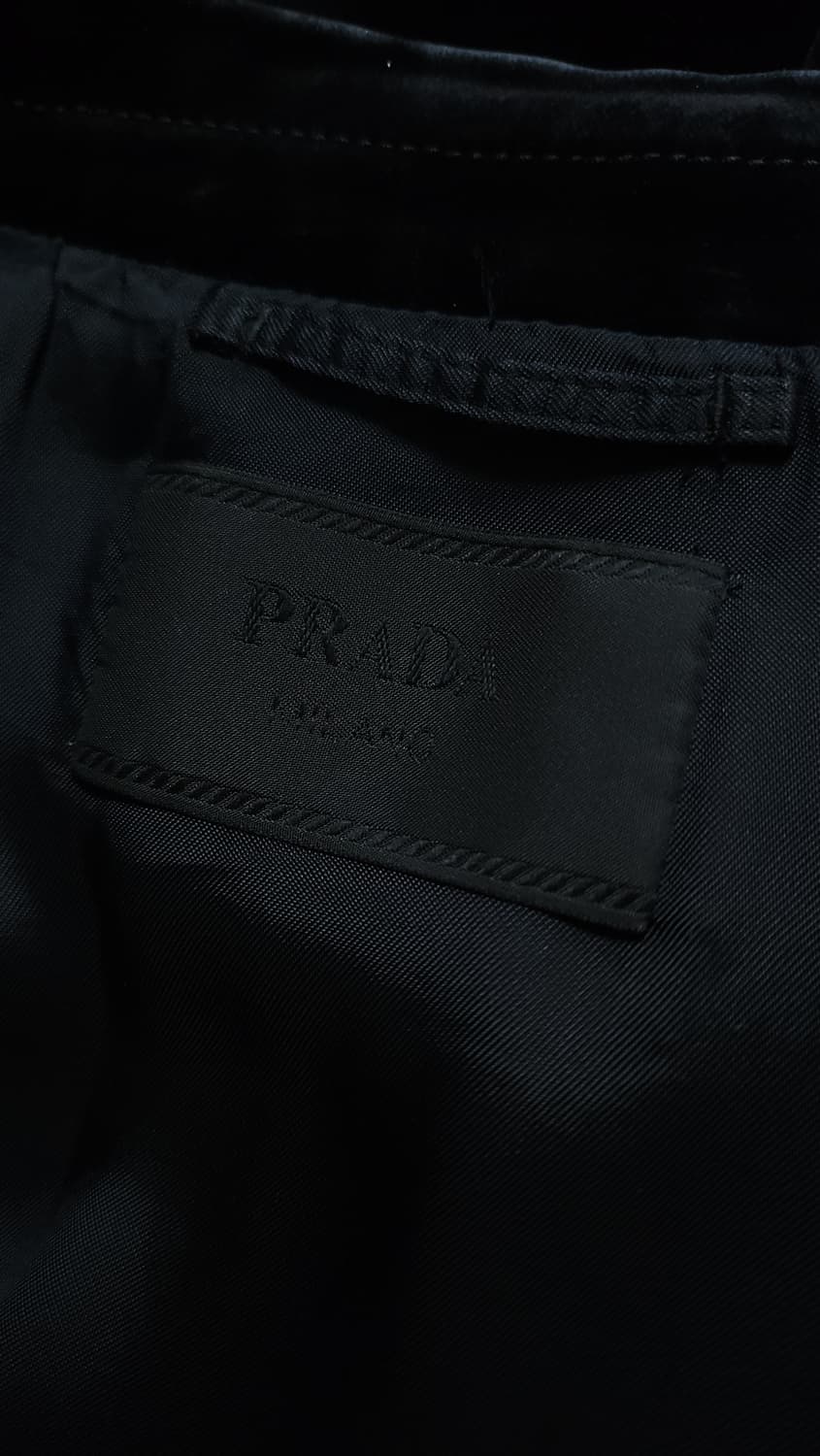 [L] 프라다 벨벳 블루종 자켓 블랙(SGB999) 상품이미지5