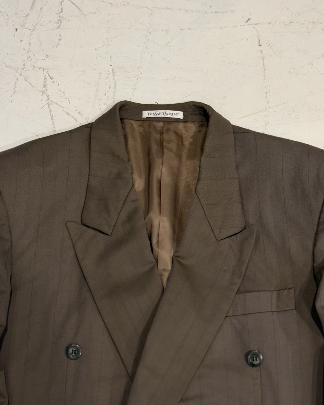 YSL 입생로랑 90s 스트라이프 더블 블레이저 상품이미지2