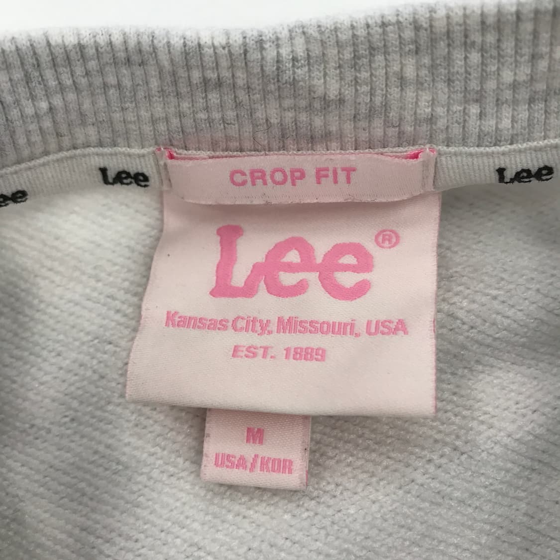 LEE 우먼 플라워 크롭맨투맨 [M] 상품이미지5