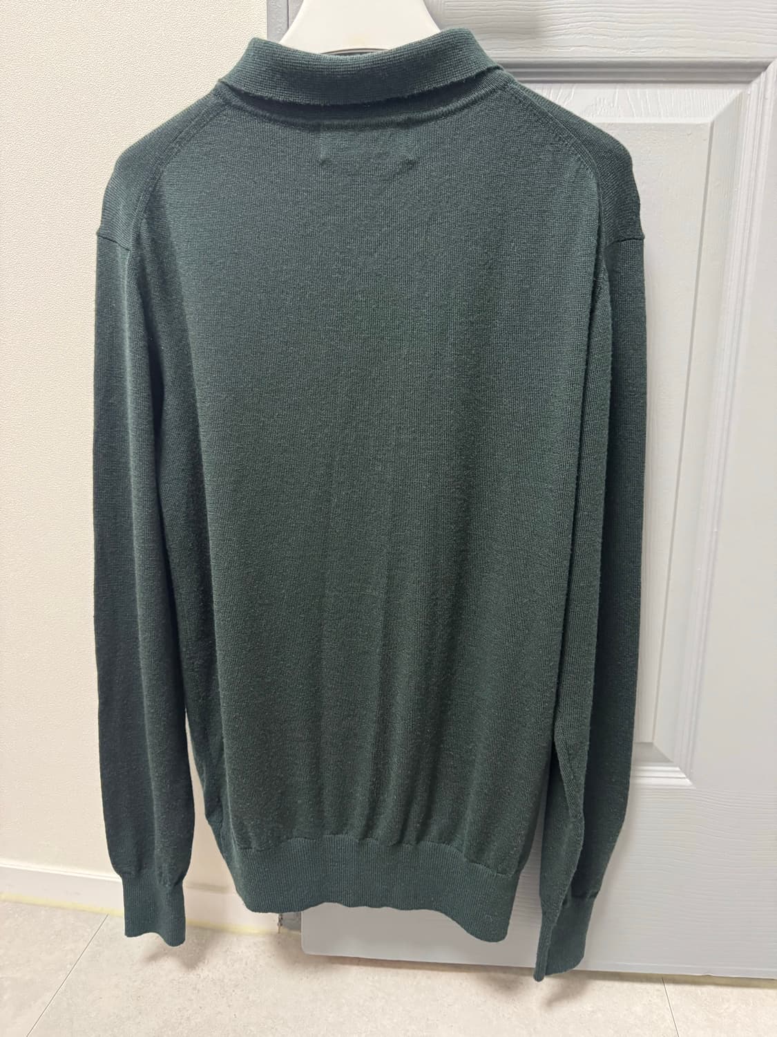 일괄판매 베르노 verno 블랙 베이지 모크넥 니트 매너그램 폴로니트 상품이미지4