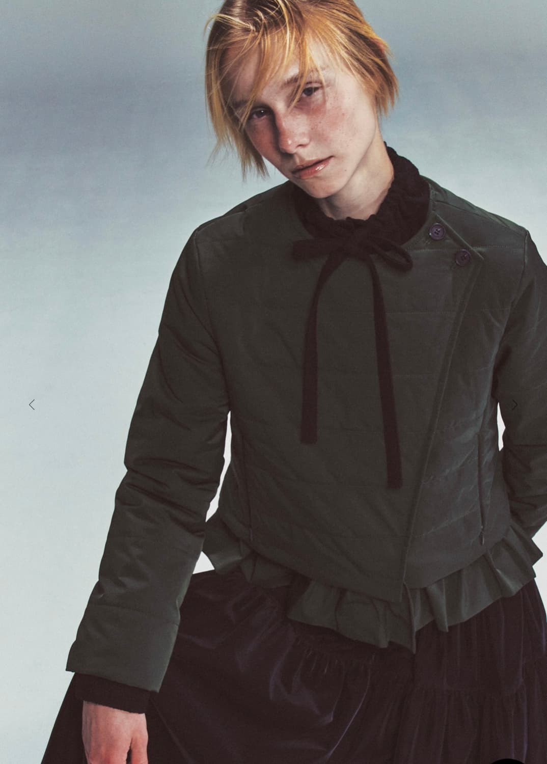 버뮬라 RUFFLE PADDED JACKET (KHAKI) 상품이미지2