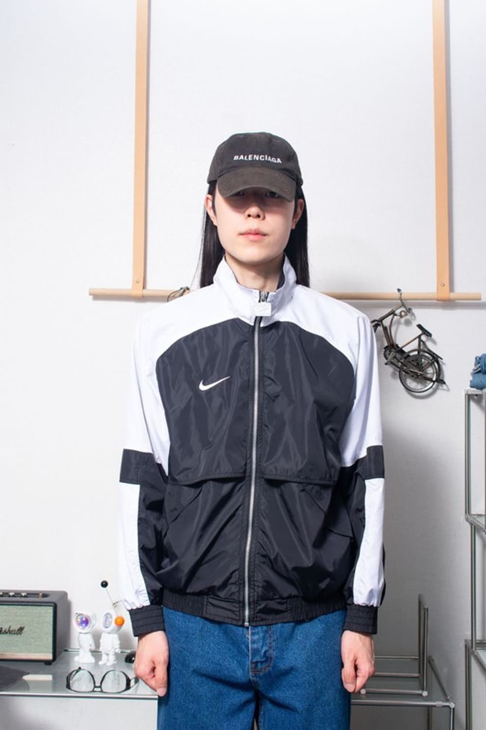 90S 나이키 범고래 바람막이 점퍼 윈드브레이커 자켓 N467 상품이미지5