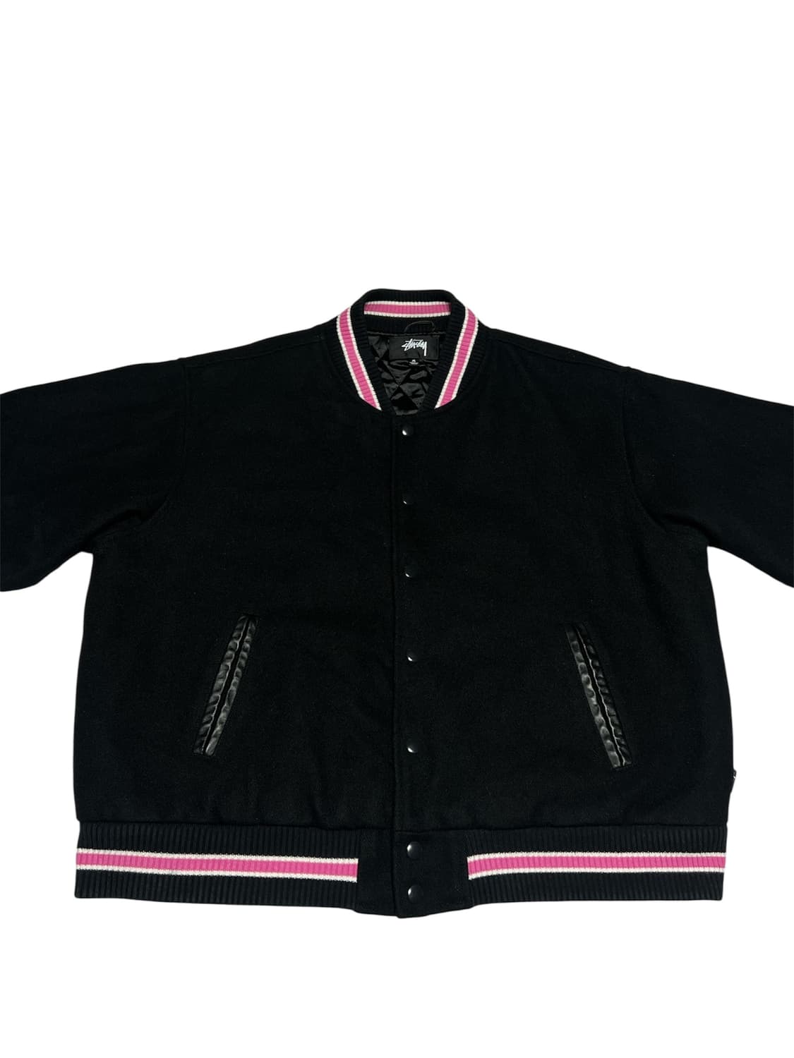 [M] 스투시 토크 멜튼 바시티 자켓 상품이미지1