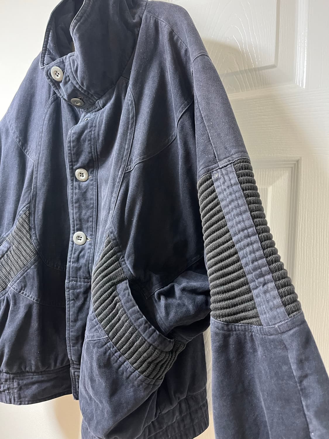 네이비 디테일 자켓 상품이미지4