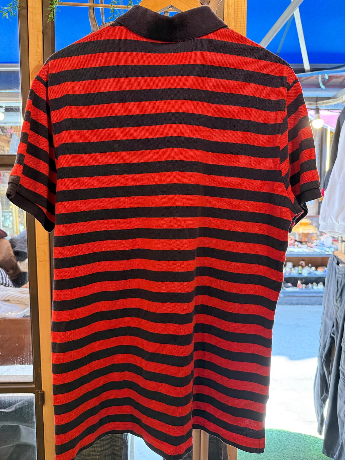 폴로 랄프로렌 옐로우포니 레드 스트라이프 반팔 카라티 상품이미지4