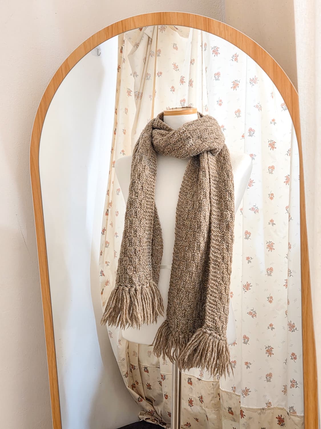 라떼 보카시 니트 머플러 상품이미지1