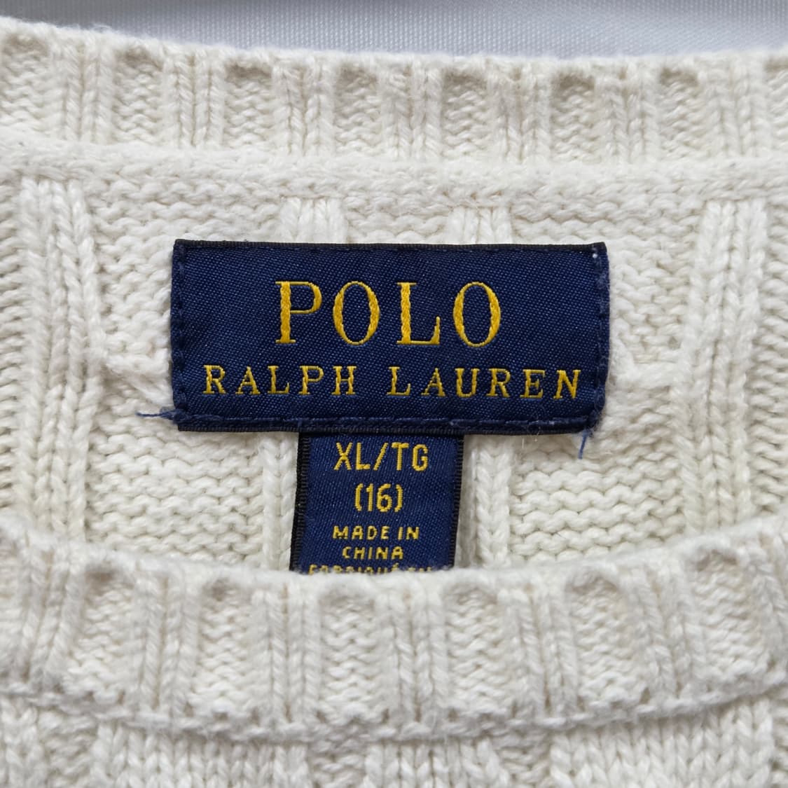폴로랄프로렌 걸즈 케이블 니트 XL/16 상품이미지3