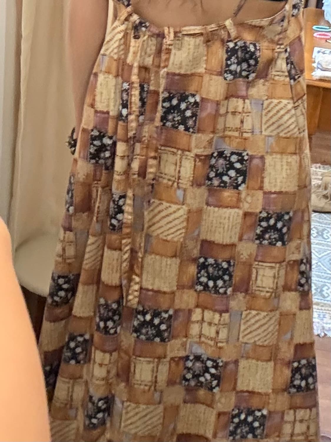 jpn vintage Boho Patchwork Maxi Dress 상품이미지3