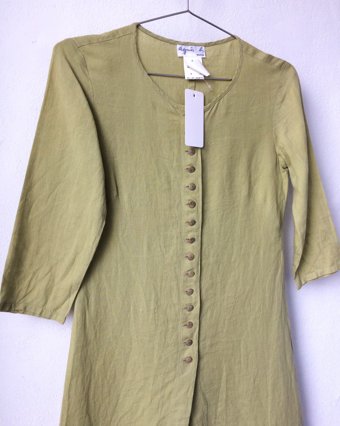 Agnes b button point long jacket 상품이미지4