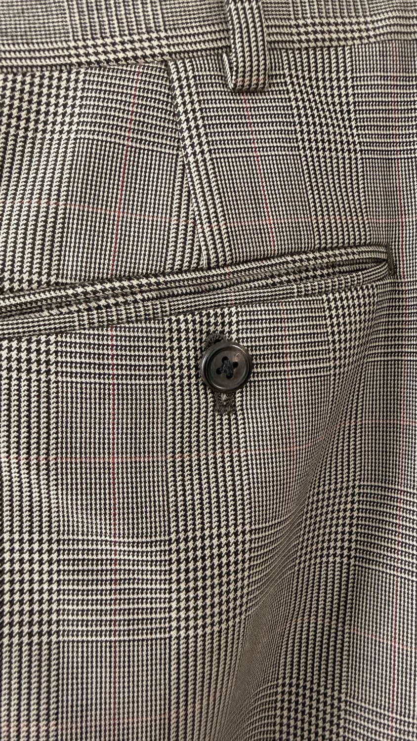 제이프레스 글렌체크 그레이 울 슬랙스 상품이미지5