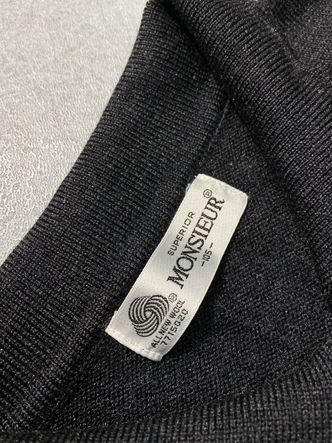 [105] 90s Superior 슈페리어 헌팅 자수 울 니트 상품이미지5