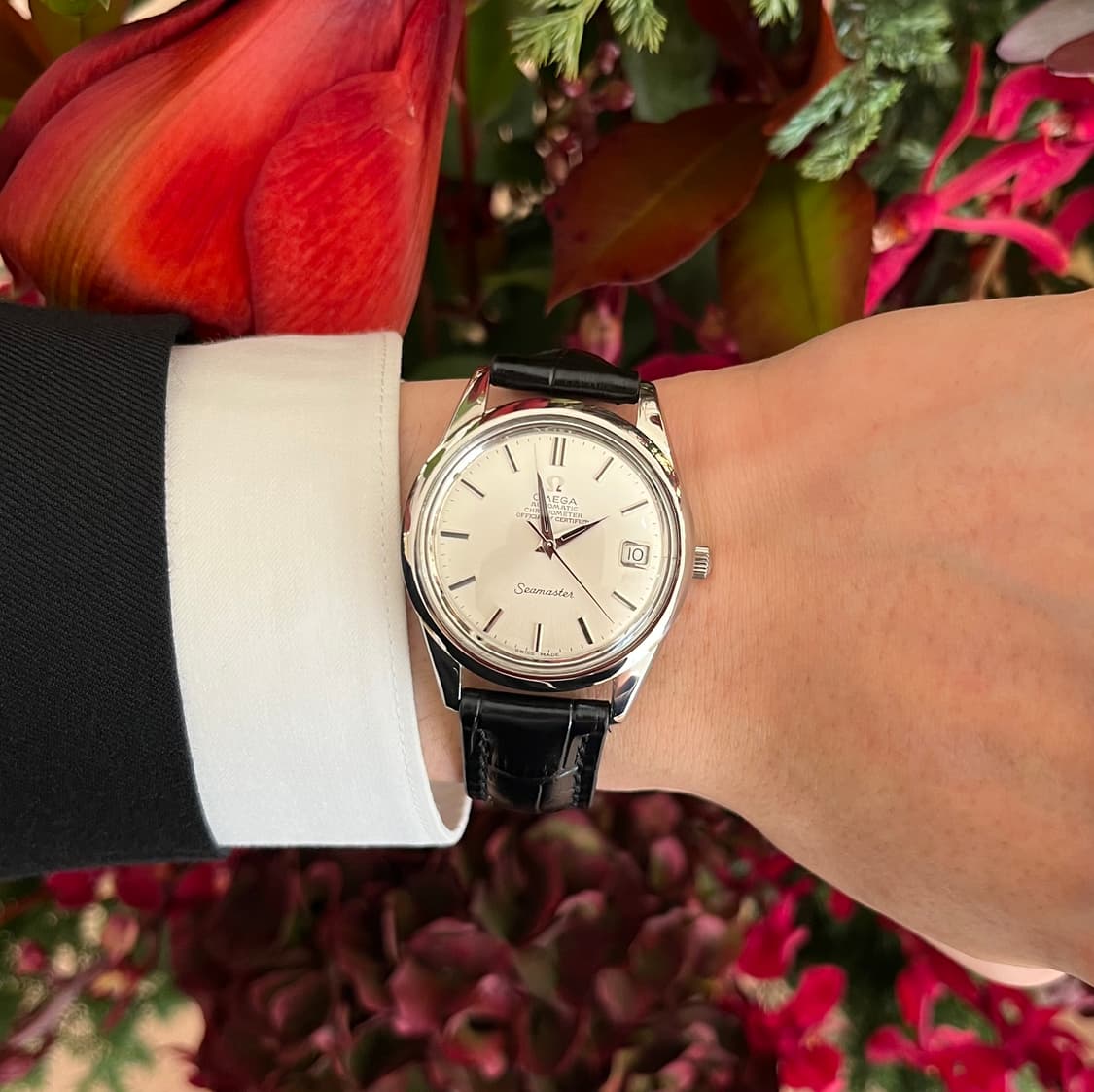 빈티지 오메가 씨마스터 크로노미터 (화이트 실버)오토매틱 상품이미지1