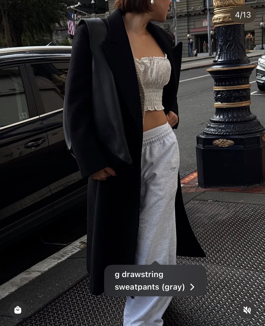 글로니(glowny) 박시 집업 드로우스트링 스웻팬츠 세트 no 상품이미지3