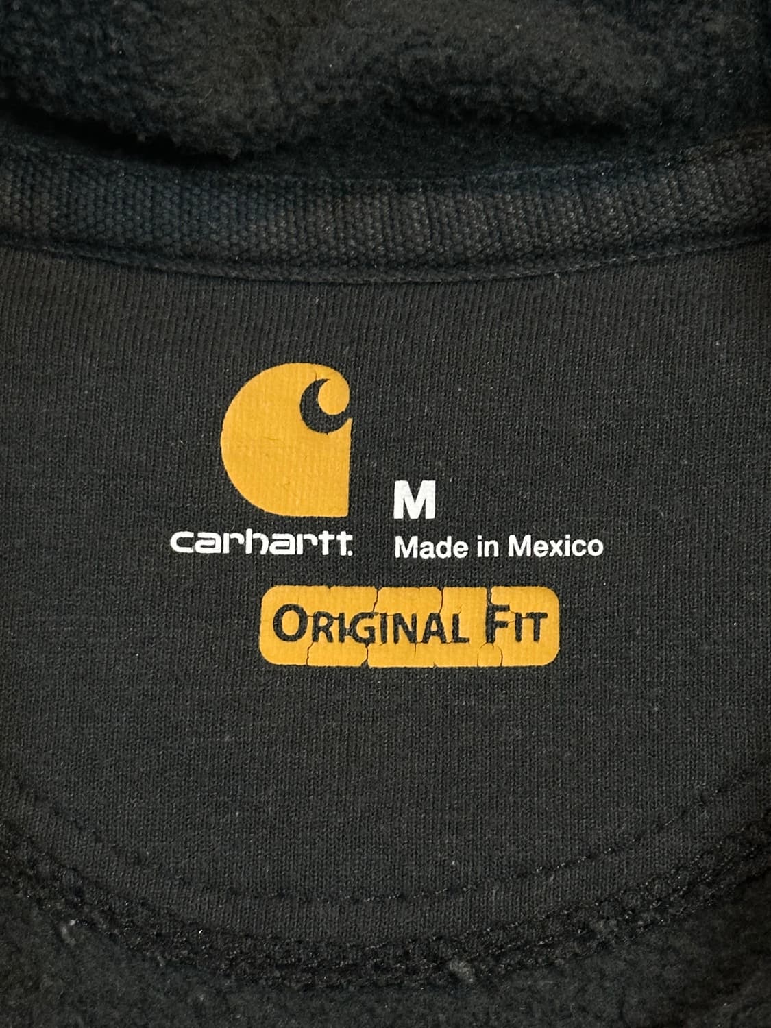 칼하트 CARHARTT 미드웨이트 오리지널핏 기모 후드티 블랙 상품이미지7