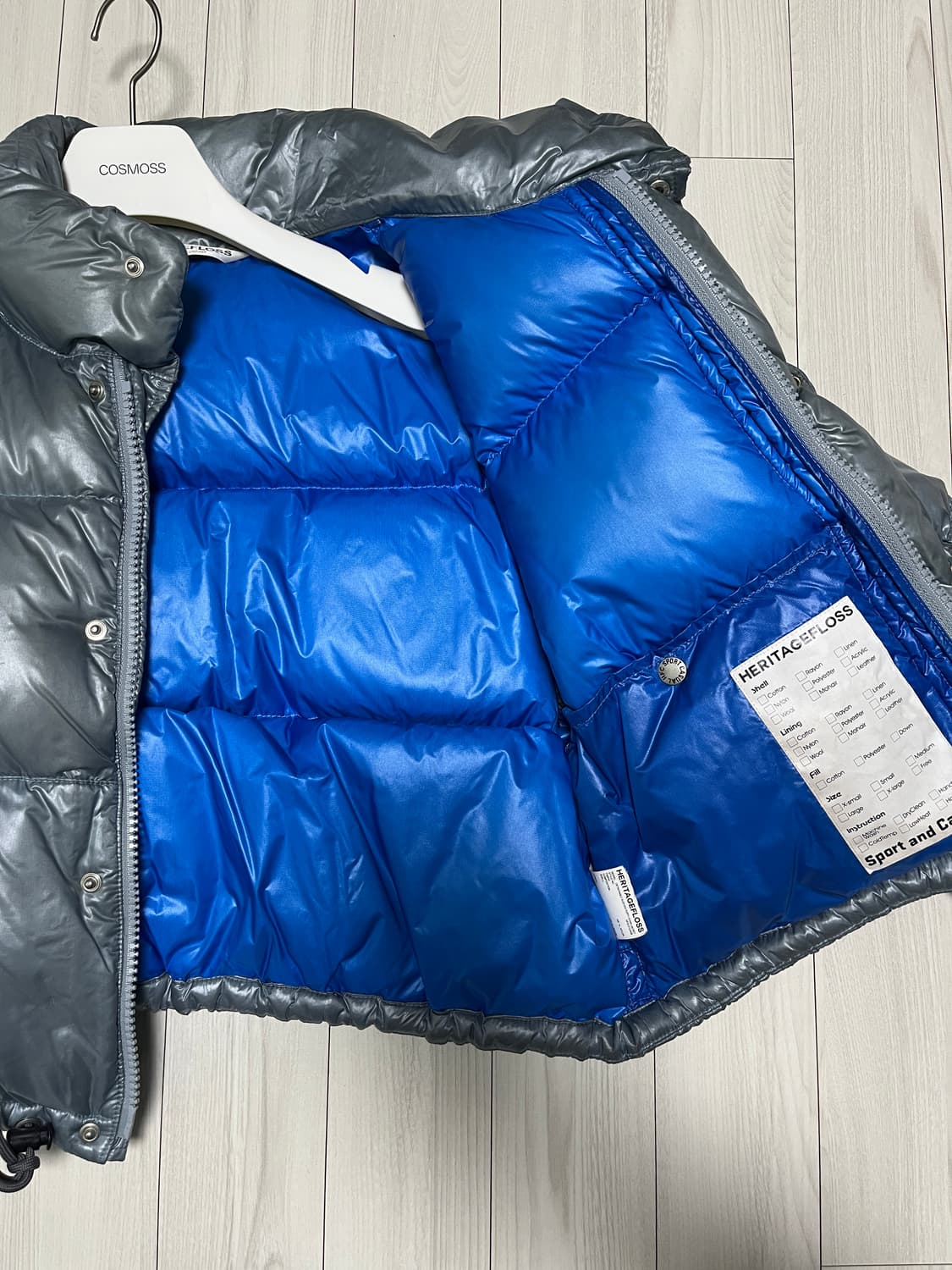 Heritage floss 헤리티지플로스 패딩 S 상품이미지5