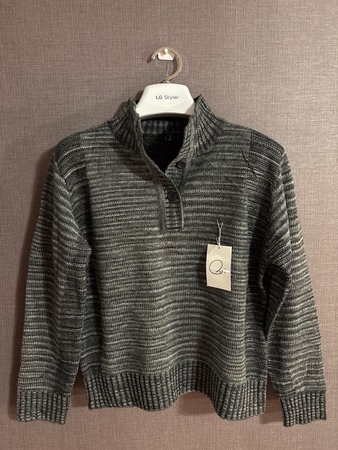 [새제품] OUI 회색 스트라이프 스웨터 JAPAN  상품이미지5