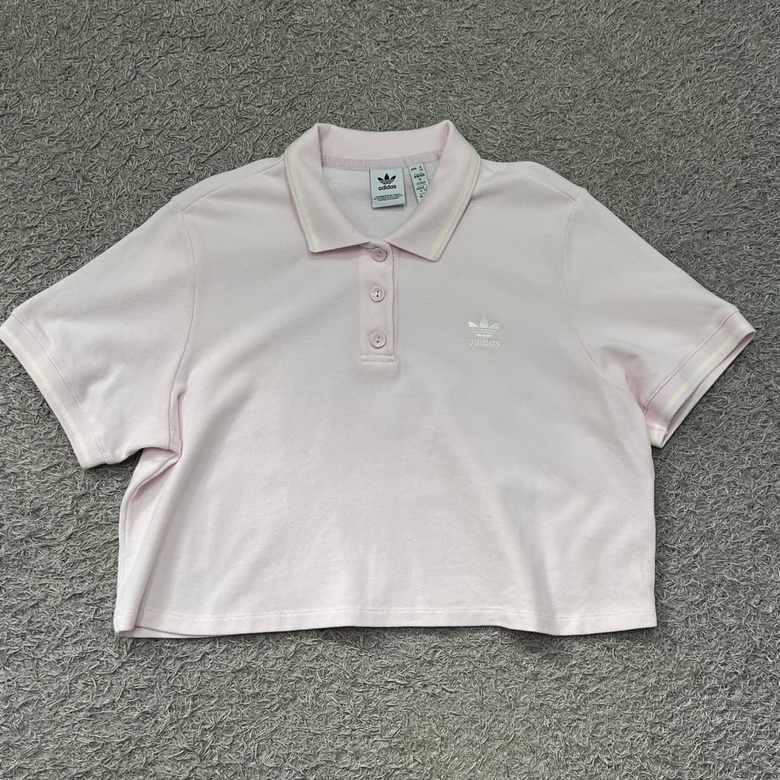 [우먼100] 아디다스 크롭 반팔 카라티 상품이미지2