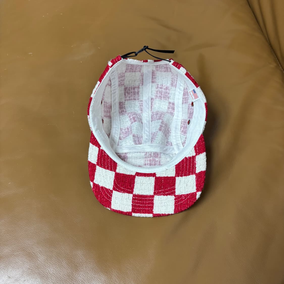 Supreme 슈프림 체커보드 레드 캠프캡 모자 (Checkboard) 상품이미지6
