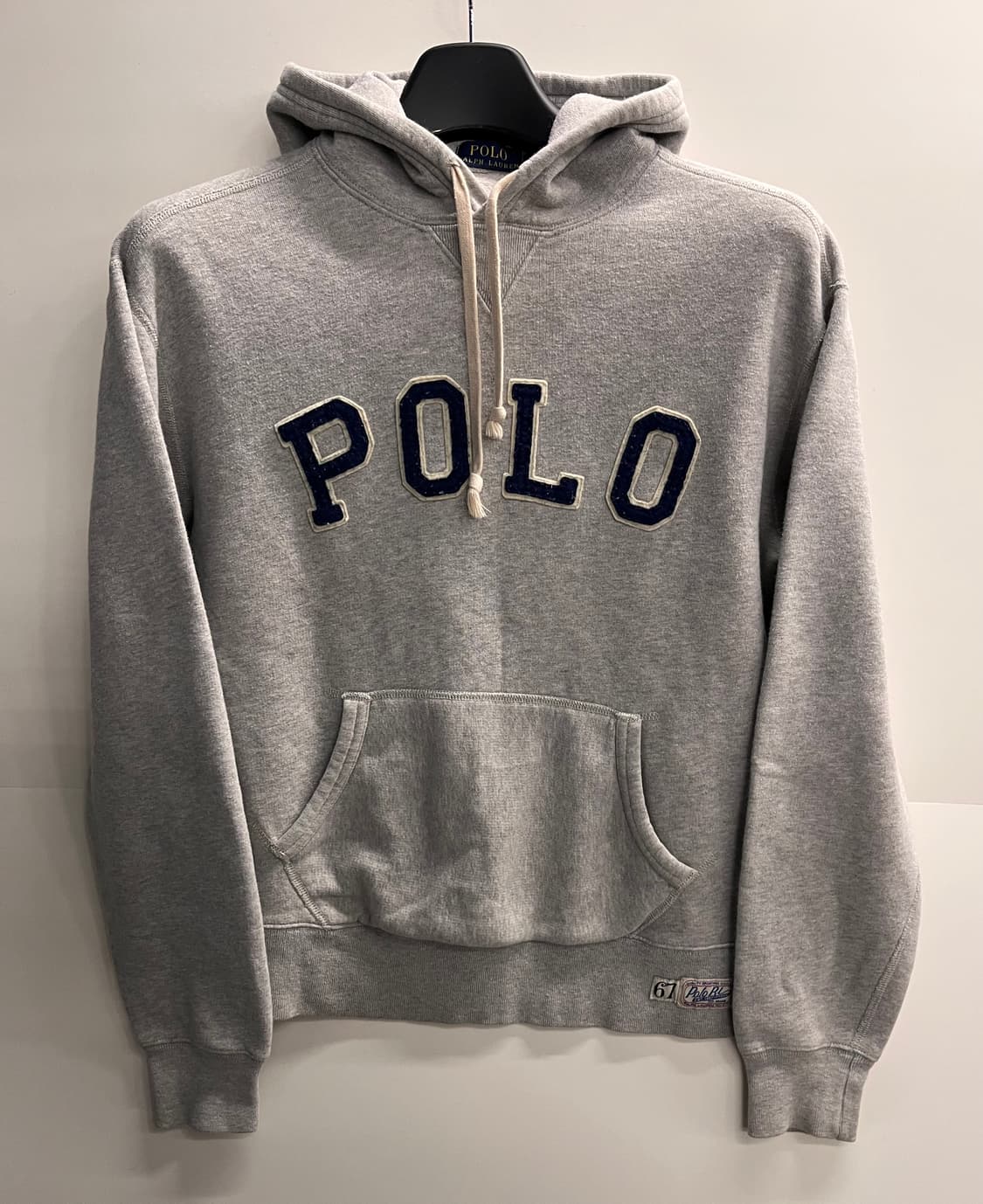 폴로 랄프로렌 로고 후드티 M 그레이 상품이미지1