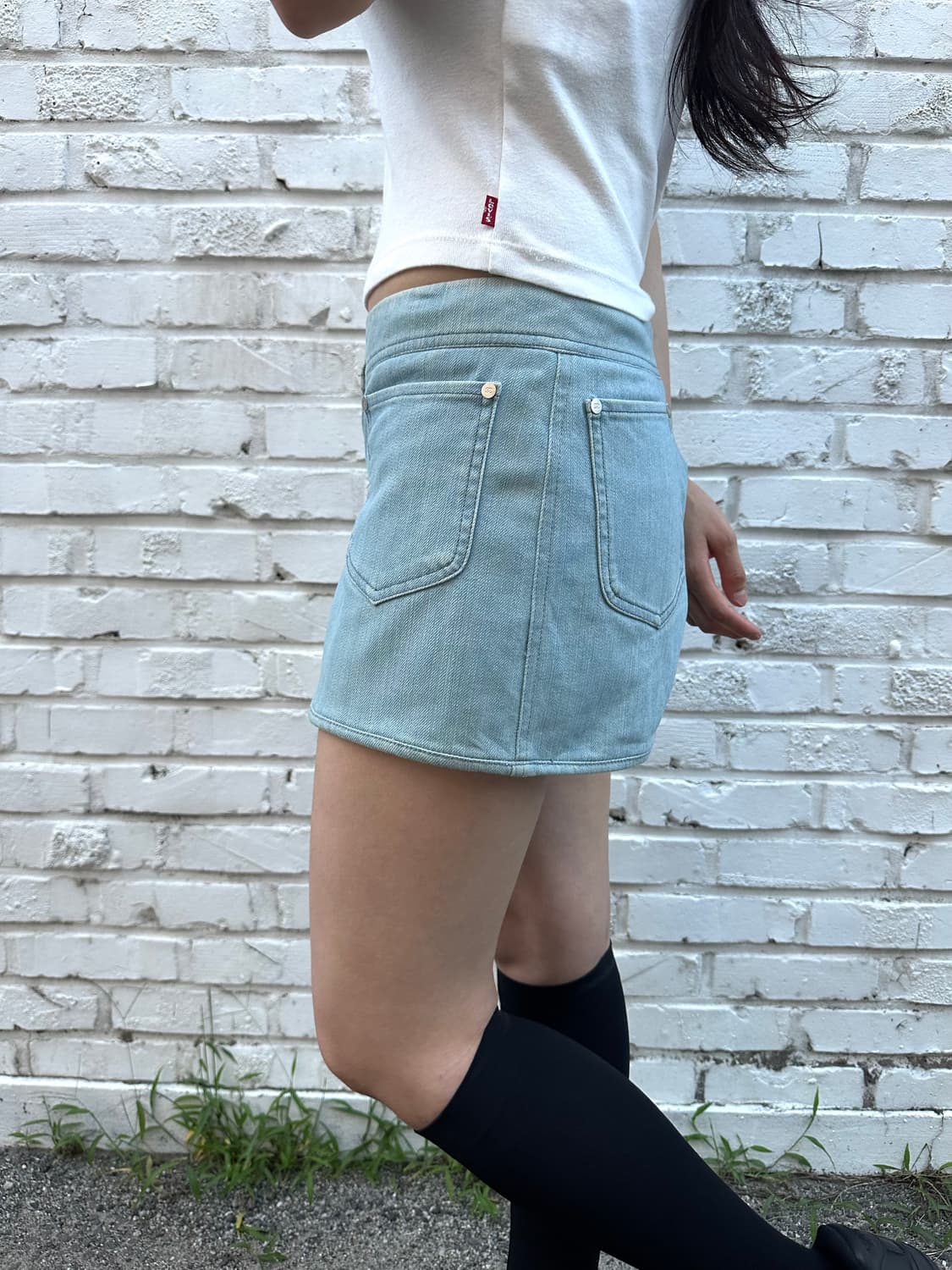 샤넬 CHANEL 2005 s/s 데님 숏츠 상품이미지2
