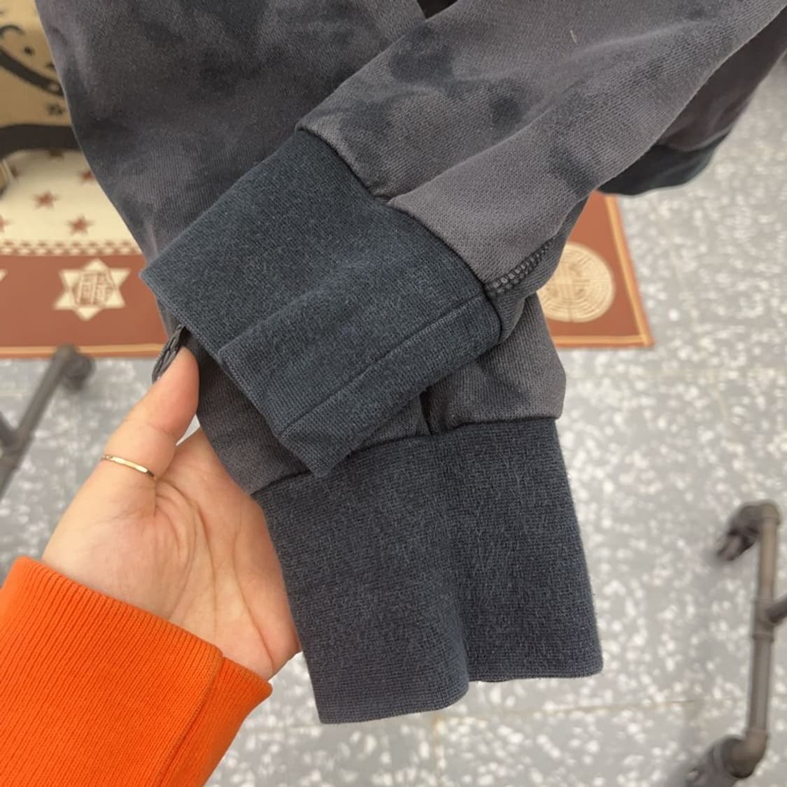 나이키 하드우드 다이 풀오버 키치 프린팅 후드티 XL C08607 상품이미지7