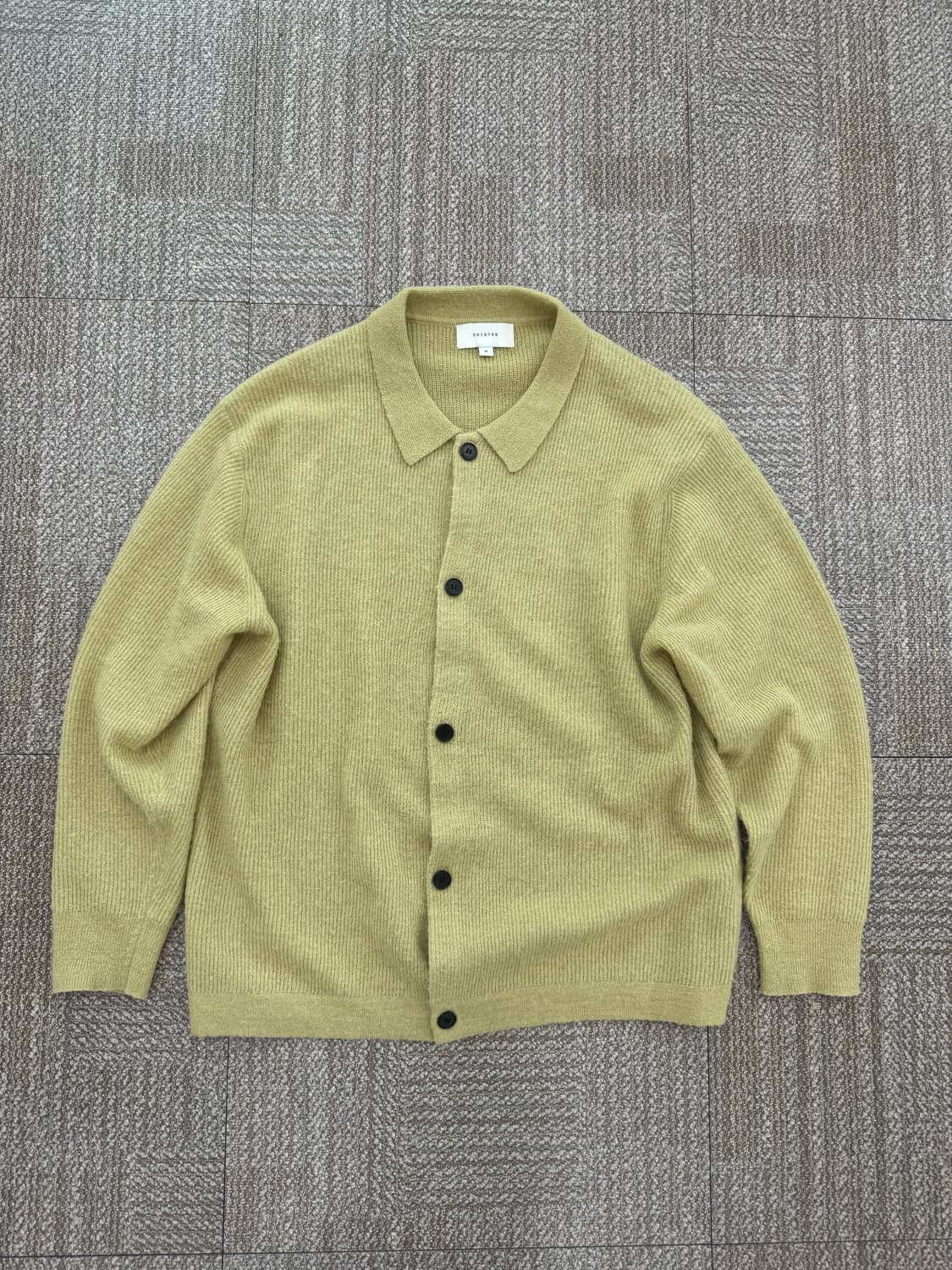 셔터 Mohair Plain Cardigan "Lime" 상품이미지1