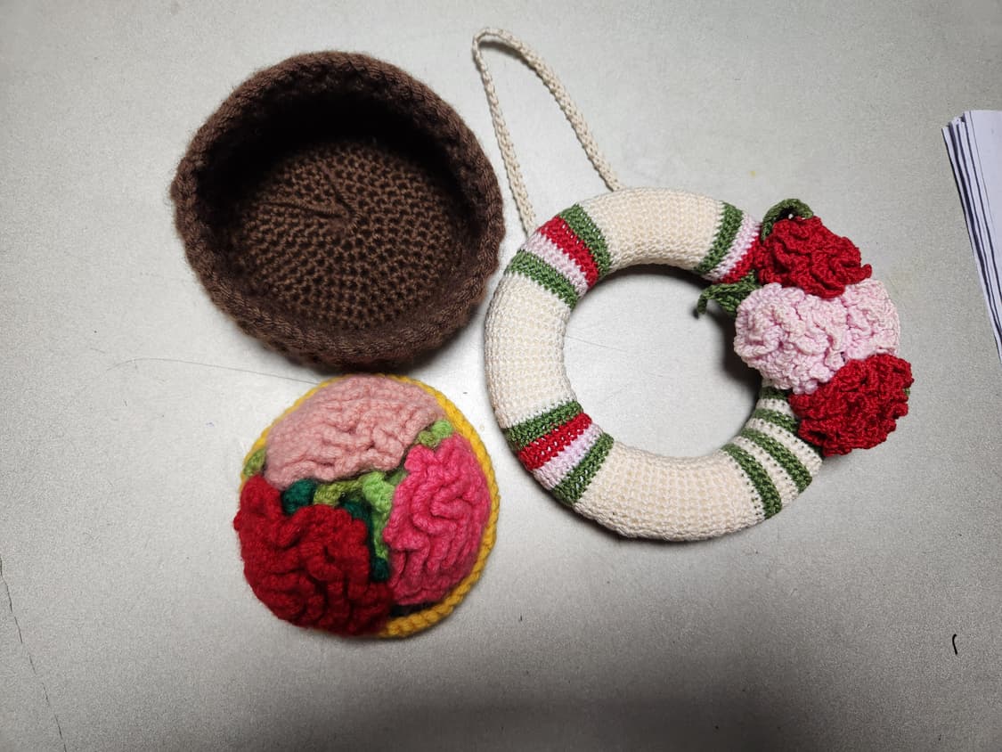 핸드메이드 뜨개질 코바늘 장식 소품 세트 상품이미지2