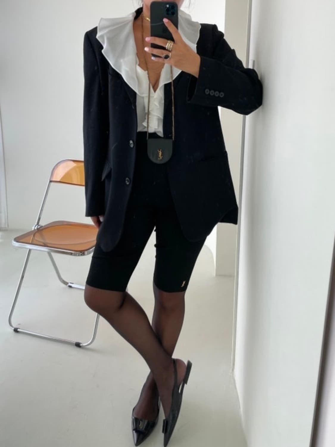 생로랑 바이커 쇼츠 상품이미지1