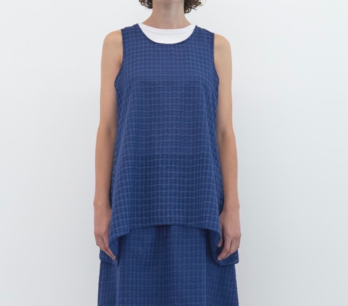 엔조블루스 넷 체크 셋업 상품이미지2